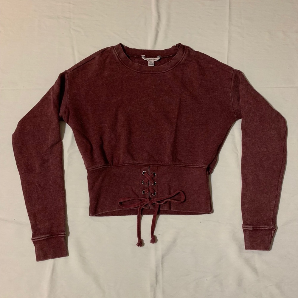 American Eagle long-sleeved cropped sweater